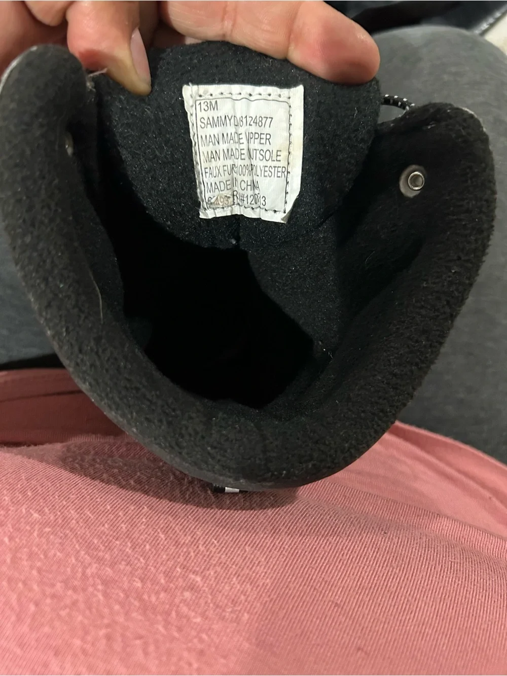 totes Black Kids Waterproof Snow Boots with Bungee Lace